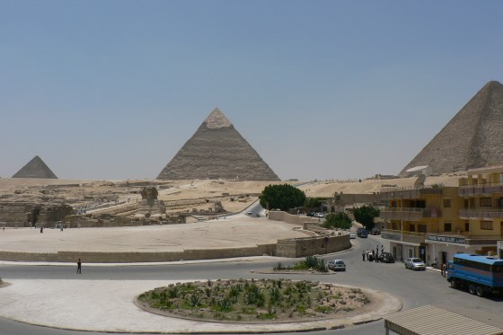 Египетские пирамиды, вид на плато.