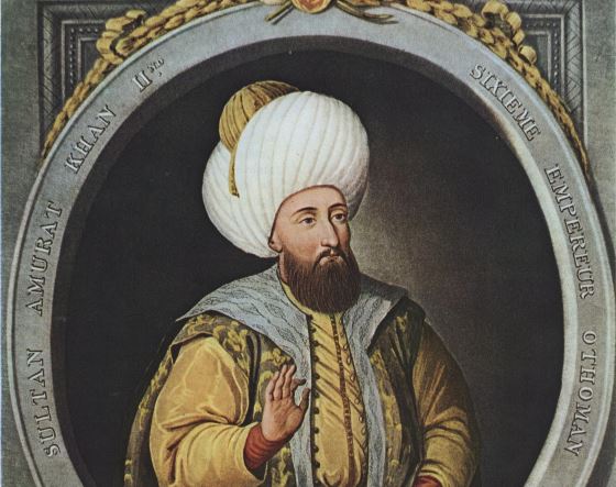 Мурад II - император османов.