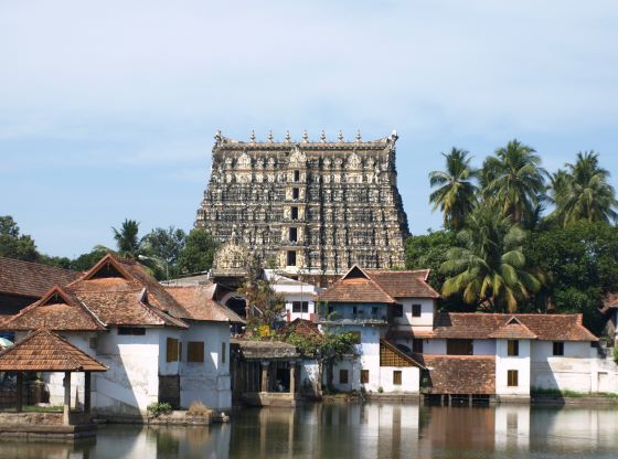 Храм Падманабхасвами расположенный в городе Тривандрам