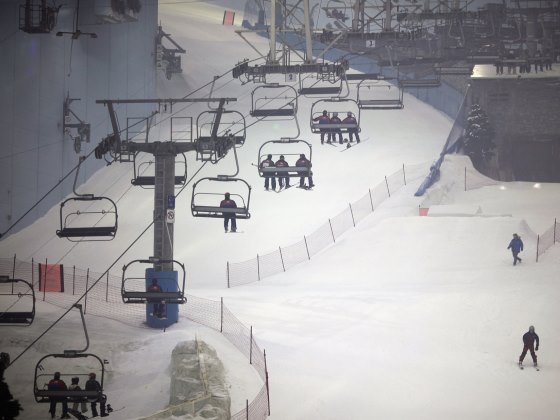 Горнолыжный курорт «Ski Dubai» отдых с семьей.