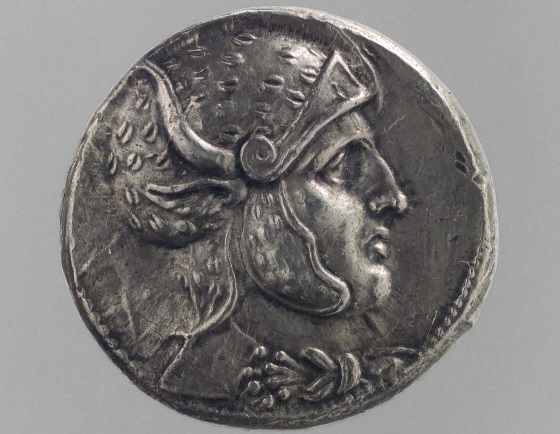 Монета с изображением царя Селевка I.