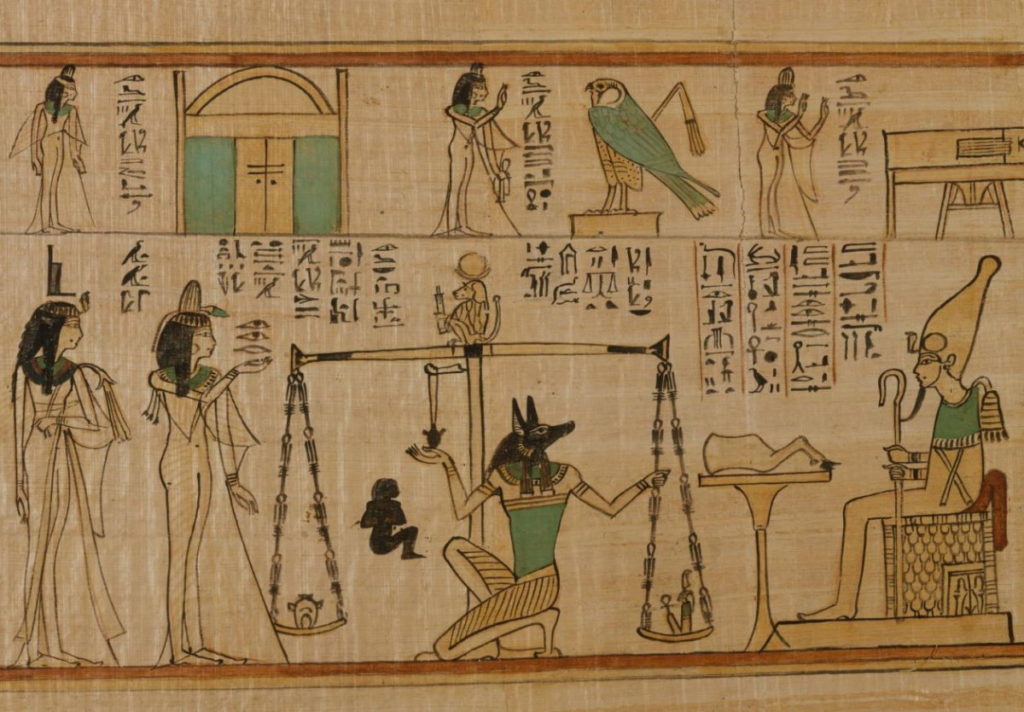 Суд Осириса - Бог Анубис взвешивает сердце - Интересные факты о Древнем Египте.